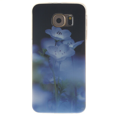 

Синий цветок шаблон Мягкий чехол тонкий ТПУ резиновый силиконовый гель чехол для SAMSUNG GALAXY S6 G920