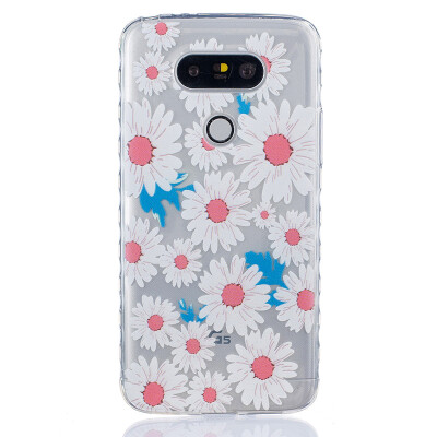 

Big chrysanthemum Pattern Soft Thin TPU Rubber Silicone Gel Case Cover for LG G5