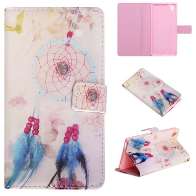 

Plumes and chimes Design PU Leather Flip Cover Wallet Card Holder Case for Sony Xperia M4 Aqua