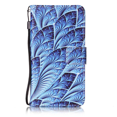 

Blue Dazzle Design PU Leather Flip Cover Wallet Card Holder Case for LG X Power