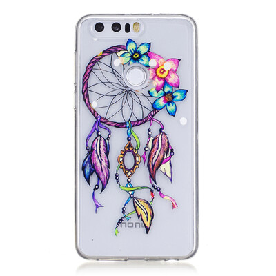 

Flowers chimes Dress girl Pattern Soft Thin TPU Rubber Silicone Gel Case Cover for HUAWEI Honor 8