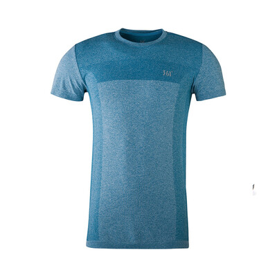 

361 degree men round neck short T-shirt 651624117 bay blue XL