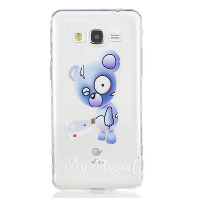 

Blue bear Pattern Soft Thin TPU Rubber Silicone Gel Case Cover for SAMSUNG GALAXY Grand Prime G530