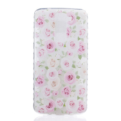 

More roses Pattern Soft Thin TPU Rubber Silicone Gel Case Cover for LG K7/K8