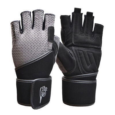 

Snail (WONNY) JS-053 fitness gloves men and women equipment gloves half finger belt wrist gray