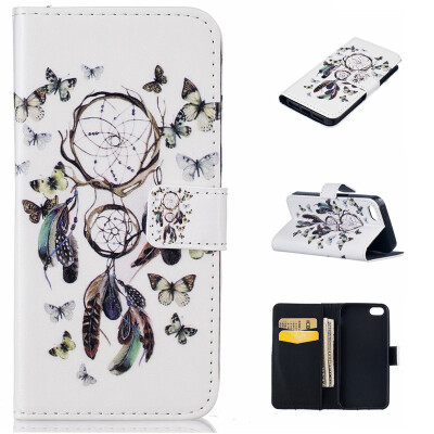 

Butterfly chimes Design PU Leather Flip Cover Wallet Card Holder Case for IPHONE 5/5S/5SE