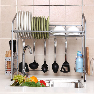 

Twilight House bowl rack sink drain rack kitchen racks dish rack put bowl chopsticks rack knife rack chopsticks chopsticks tube single slot main frame chopsticks rack chopping board storage basket ZM3386