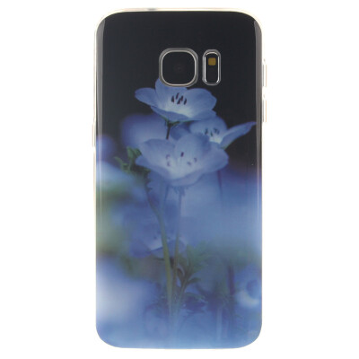 

Blue flower Pattern Soft Thin TPU Rubber Silicone Gel Case Cover for SAMSUNG GALAXY S7