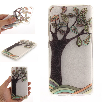 

Hand painted trees Pattern Soft Thin TPU Rubber Silicone Gel Case Cover for Lenovo S90