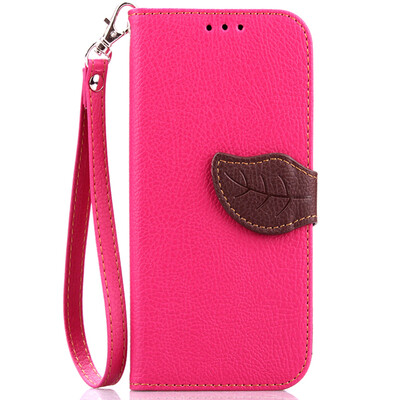 

Pink Design PU Leather Flip Cover Wallet Card Holder Case for HTC One M8 Mini