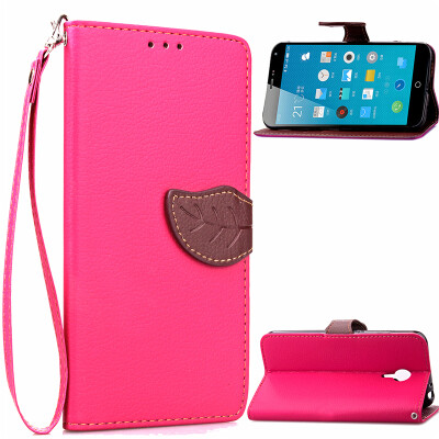 

Pink Design PU Leather Flip Cover Wallet Card Holder Case for MEIZU Note