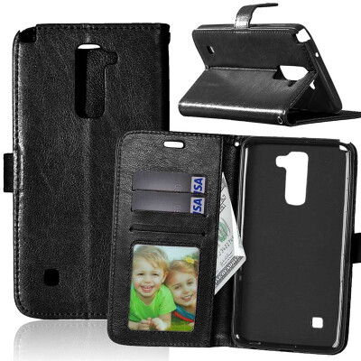 

Black Style Classic Flip Cover with Stand Function and Credit Card Slot for LG Stylus 2/LG Stylo 2/LS775