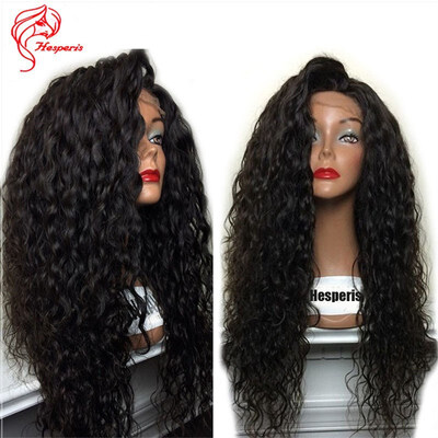

Hesperis 180 density Unprocessed Virgin brazilian kinky curly Glueless lace front human hair wigs
