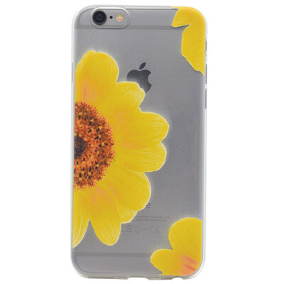 

Sunflower Pattern Soft Thin TPU Rubber Silicone Gel Case Cover for IPHONE 66S