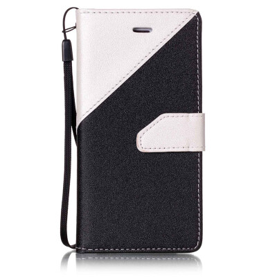 

Black + White Design PU Leather Wallet Case Classic Flip Cover with Stand Function and Credit Card Slot for IPHONE 6/6S