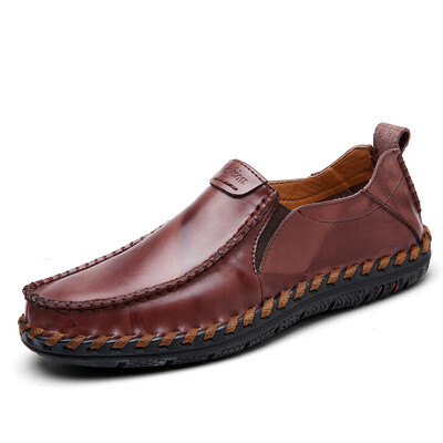 

VisMix YH702 Вождение Обуви Doudou Cowhide Breathable Легко ручной повседневной кожаной обуви Fashion Tide Set - Burgers 42