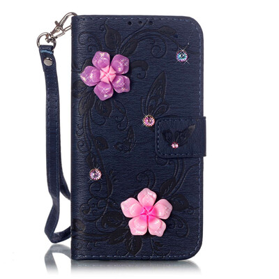 

Dark Blue Style PU Leather Flip Cover Wallet Card Holder Case for SAMSUNG A310