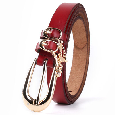 

LovingLilies Women&39s Belt Pendant Pendant Decorative Leather Belt Korean Fashion Trousers Black