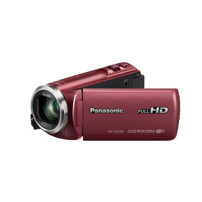 

Panasonic цифровая камера (Panasonic) Lumix HC-V270 цифровая камера высокой четкости красный (90 раз интеллектуальный zoom 5-осевая оптическая стабилизация изображения WIFI / NFC V250 upgrade)