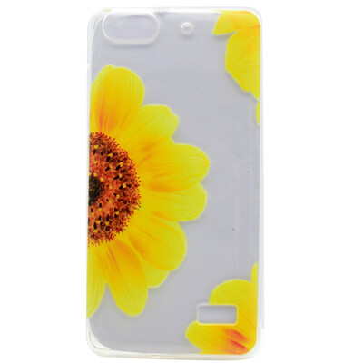 

Sunflower Pattern Soft Thin TPU Rubber Silicone Gel Case Cover for Huawei Honor 4C/G Play Mini