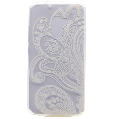 

Half flower Pattern Soft Thin TPU Rubber Silicone Gel Case Cover for Lenovo Vibe K4 NoteA7010