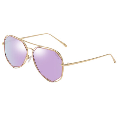 

Parsons (PARZIN) polarized sunglasses goddess Song Jia with large frame face face polarized yurt mirror 8119 gold frame reflective film orange film