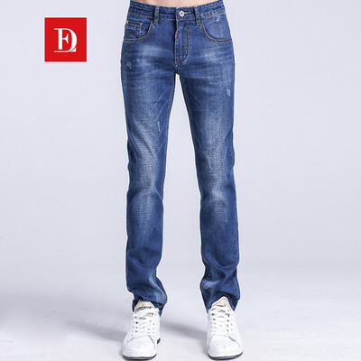 

Пол Фади BAOLUOFADI Джинсы Мужские Slim Stretch прямые брюки в штанах 187116205 Blue 36
