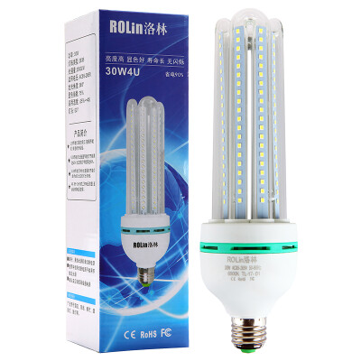 

Jingdong supermarket] Lorraine (ROlin) LED light bulb high-power energy-saving lamps U-30W big mouth E27 white