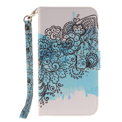 

Butterfly flowers Design PU Leather Flip Cover Wallet Card Holder Case for LG K10