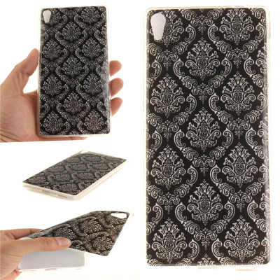 

Totem flowers Pattern Soft Thin TPU Rubber Silicone Gel Case Cover for SONY Xperia C6