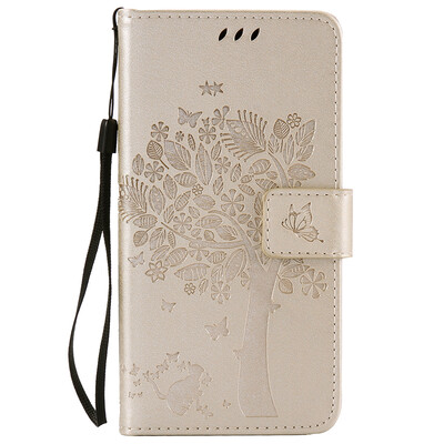 

Gold Tree Design Кожа PU флип крышки Кошелек Карты Держатель чехол для HUAWEI HONOR 5C