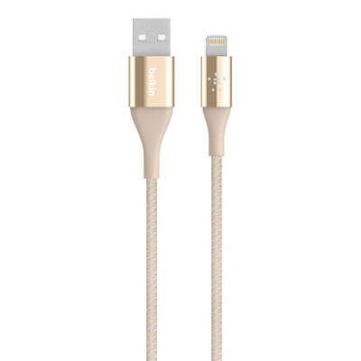 

Belkin Lightning к USB-кабель в оплетке кевлар металла, золото 1,2 м