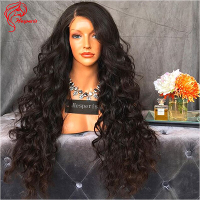 

Hesperis Long Sexy Natural soft Loose Wave 150 Density Glueless Lace Front Human Hair Wigs Made Of Brazilian Virgin Human Hair