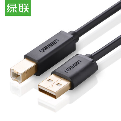 

Зеленый (UGREEN) USB2.0 принтерный кабель для передачи данных кабеля для поддержки принтера HP Canon Epson 5 метров черного цвета 10352