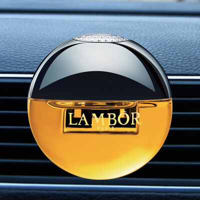 

LAMBOR car perfume car perfume outlet perfume round cologne golden yellow