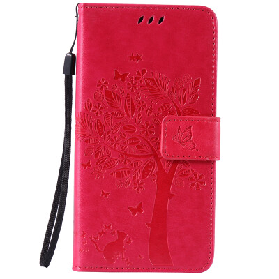 

Rose Tree Design PU Leather Flip Cover Wallet Card Holder Case for LG K10