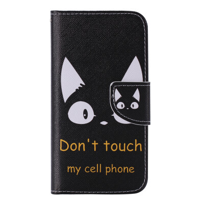 

Cat Ears Design PU Leather Flip Cover Wallet Card Holder Case for SAMSUNG S7