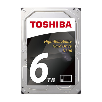 

TOSHIBA N300 Series 6TB 7200 RPM 128M SATA3 NAS Hard Drive HDWN160