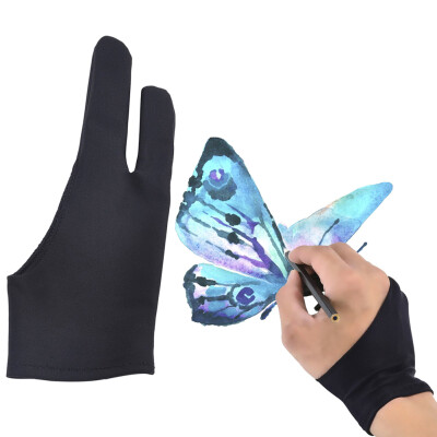 

MyMei 1pcs Paint Drawing Gloves Dirt-repellent two-finger artist supplies