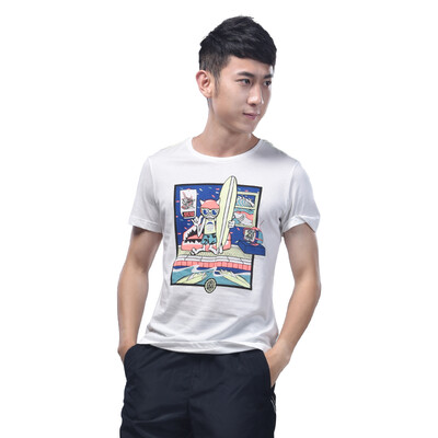 

XTEP Men&39s short sleeve t-shirt casual short round neck breathable sports jacket 985229011136 white white 2XL