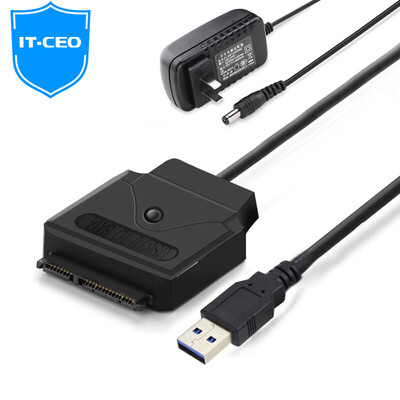 

IT-CEO W7DY-3 Extended DC Head Power Adapter Charger for 12V HDD Enclosure Notebook Monitor Camera 12V 2V Black