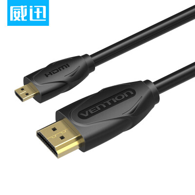 

VENTION VBA-D02-B200 Mini HDMI cable camera flat screen TV version 1.4 hdmi to mini HD cable black 2 meters