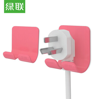 

Green UGREEN power cord storage hooks 3M seamless steel appliances plug hook hook stickers socket racks fixed fixed frame 2 installed watermelon red 20369