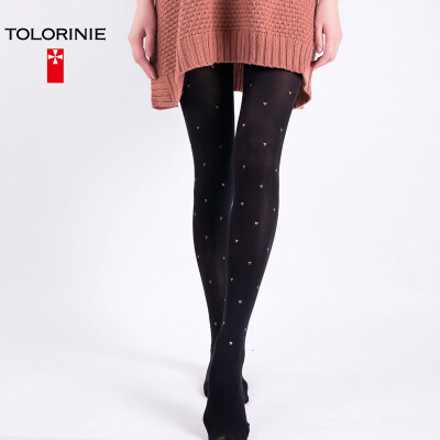 

【Jingdong Supermarket】 TOLORINIE stockings fashion hot drilling jacquard crotch pantyhose spring and summer underwear sexy pantyhose 【1 group】 K1116C7899