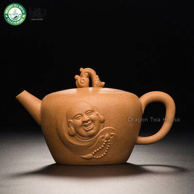 

Buddha Handmade Yellow Yixing Zisha Clay Teapot By Shao Meihua 270ml 9.12 oz