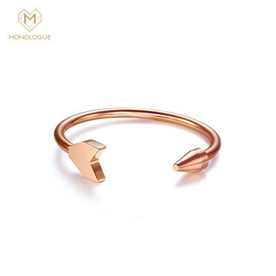 

MONOLOGUE Joyful Love Arrow Half Open Steel Bracelet Rose Gold ME94 5.4cm