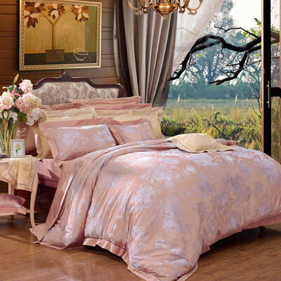 

FUANNA bed linen four-piece jacquard bed kit Milan night 18 m bed for 230 229cm pink