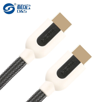 

And macro D & S HLH1303 HDMI gold-plated plugs oxygen-free copper wire digital high-definition line 2K 4K 3D video cable computer monitor video cable HD interface line with woven network 5 meters