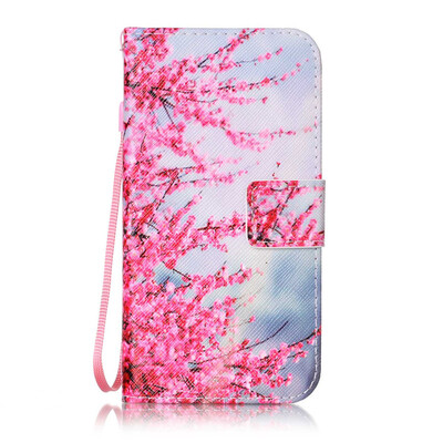 

Plum Blossom Design PU Leather Flip Cover Wallet Card Holder Case for Samsung Galaxy ON 5G5500