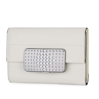 

Monster (MONTAGUT) female wallet short paragraph three fold small wallet cowhide small wallet female folding mini R5322061423 red wine